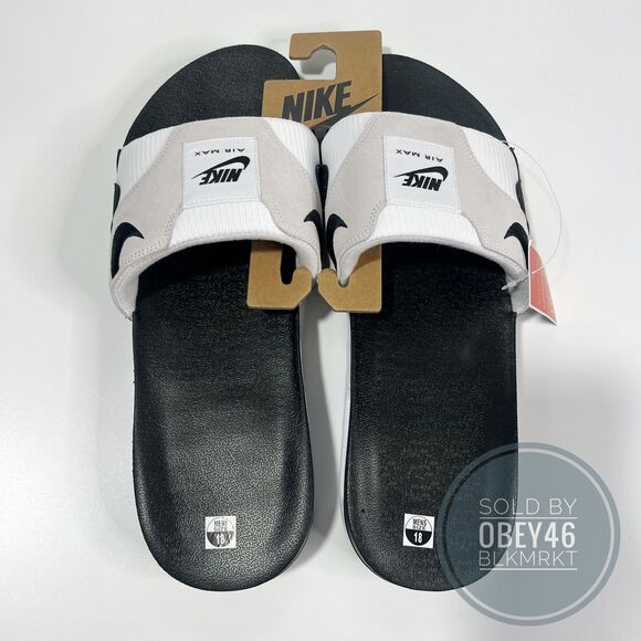 Nike Air Max 1 Slide Slippers Sandals Black/Gray/White Men\'s Size 18 main image 4